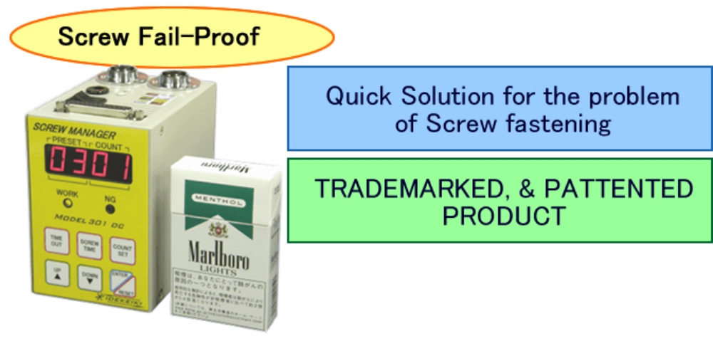 Screw Fail-Proof Quick Solution for the problem of Screw fastening TRADEMARKD,&PATTENTED PRODUCT
